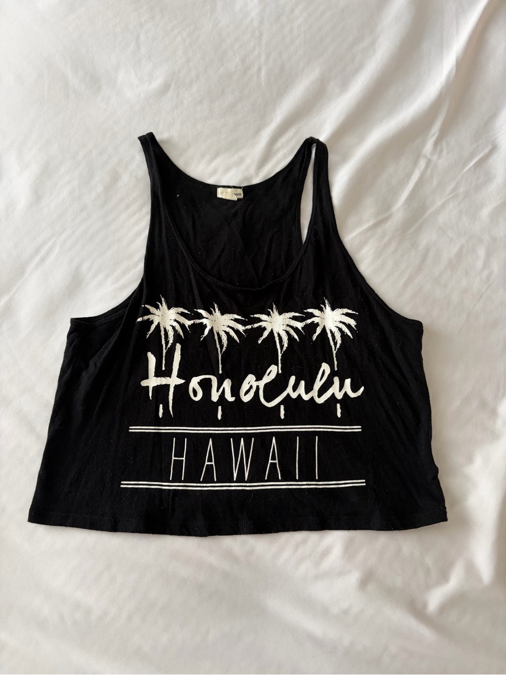 Garage Black Tank Top